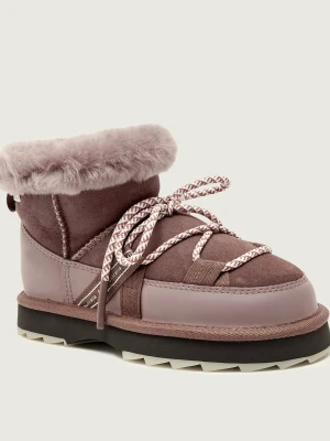 EMU Australia Śniegowce Blurred Micro | shearling | zamsz brązowy