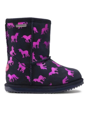 EMU Australia Śniegowce Rainbow Unicorn Brumby K12373 Czarny