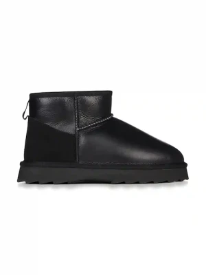 Emu Australia śniegowce skórzane Sharky Micro Town kolor czarny W13154.BLAK