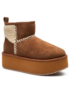 EMU Australia Śniegowce Stinger Knit Flatform | zamsz