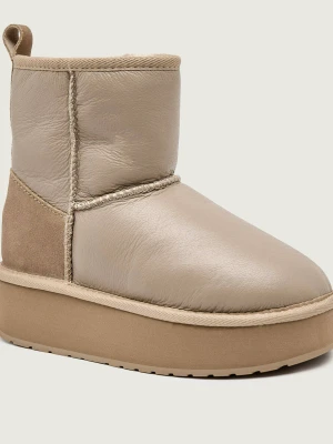 EMU Australia Śniegowce Stinger Mini Flatform Leather | skóra