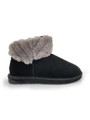 Emu Australia śniegowce zamszowe Pyke kolor czarny W13193