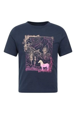 Enchanted Horse koszulka dla dzieci z krótkim rękawem - Navy Mountain Warehouse