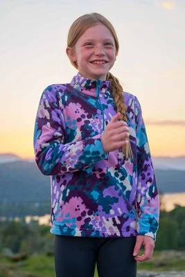 Endeavour dziecięcy polar z nadrukiem zamek błyskawiczny - Biały Mountain Warehouse