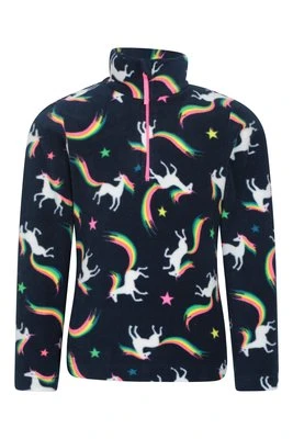 Endeavour dziecięcy polar z nadrukiem zamek błyskawiczny - Blue Mountain Warehouse