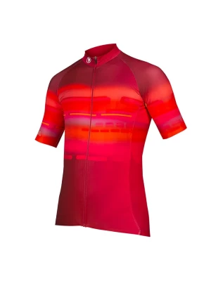 ENDURA Koszulka kolarska "Virtual Texture" w kolorze czerwonym rozmiar: S