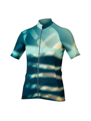 ENDURA Koszulka kolarska "Virtual Texture" w kolorze turkusowo-granatowym rozmiar: XS