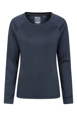 Endurance – damski top z długimi rękawami i dekoltem w serek - Navy Mountain Warehouse