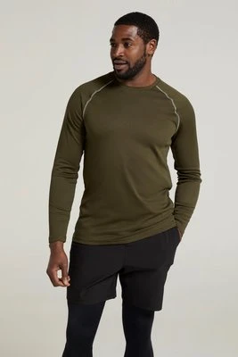 Endurance - męski top z długim rękawem - Dark Green Mountain Warehouse