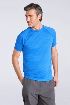 Endurance3 Stripe IsoCool koszulka męska z krótkim rękawem - Blue Mountain Warehouse