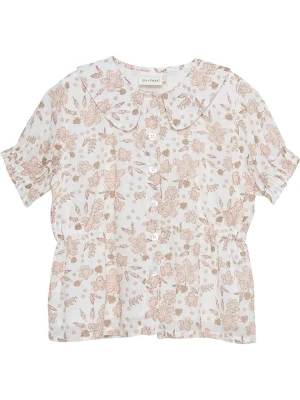 enfant Bluzka "Flower Woven" w kolorze biało-beżowym rozmiar: 134