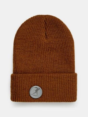 Engineered Garments czapka wełniana Wool Watch Cap kolor brązowy z grubej dzianiny wełniana 24F1H037