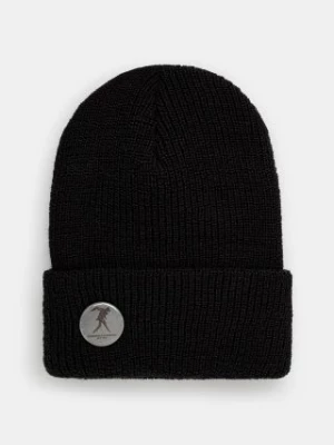 Engineered Garments czapka wełniana Wool Watch Cap kolor czarny z grubej dzianiny wełniana 24F1H037