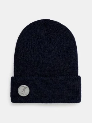 Engineered Garments czapka wełniana Wool Watch Cap kolor granatowy z grubej dzianiny wełniana 24F1H037