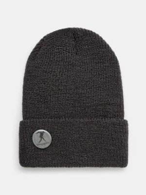 Engineered Garments czapka wełniana Wool Watch Cap kolor szary z grubej dzianiny wełniana 24F1H037