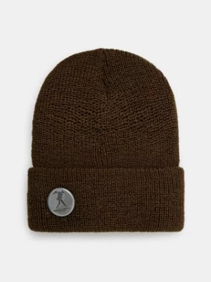 Engineered Garments czapka wełniana Wool Watch Cap kolor zielony z grubej dzianiny wełniana 24F1H037