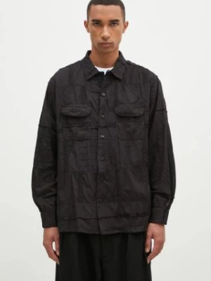 Engineered Garments koszula bawełniana Classic Shirt męska kolor czarny regular z kołnierzykiem klasycznym 24F1A005.SW019