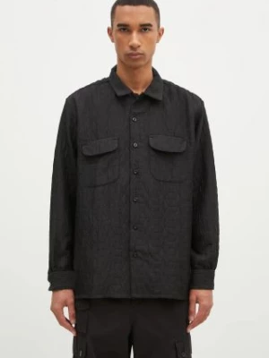 Engineered Garments koszula Classic Shirt męska kolor czarny regular z kołnierzykiem klasycznym 24F1A005.KT046