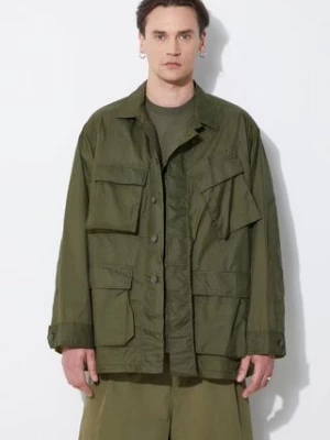 Engineered Garments kurtka BDU Jacket męska kolor zielony przejściowa oversize OR177.KD001