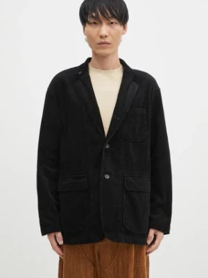 Engineered Garments marynarka sztruksowa Loiter Jacket kolor czarny 24F1D001