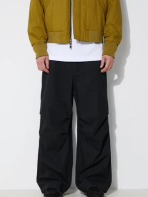 Engineered Garments spodnie bawełniane Over Pant kolor czarny proste OR343.ZT156