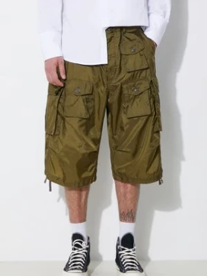 Engineered Garments szorty FA Short męskie kolor zielony OR276.DZ027