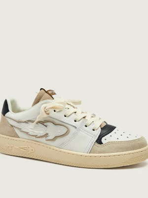 Enterprise Japan Skórzane sneakersy Egg Rocket 1 | zamsz beżowy