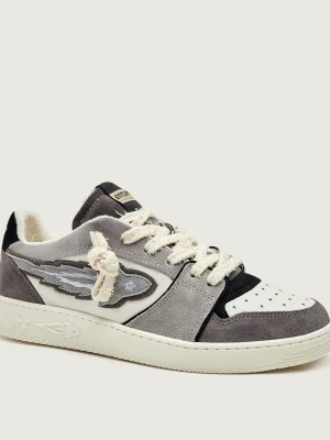 Enterprise Japan Skórzane sneakersy Egg Rocket 4 | zamsz szary