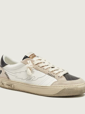 Enterprise Japan Skórzane sneakersy Jupiter Rocket 4 | zamsz biały