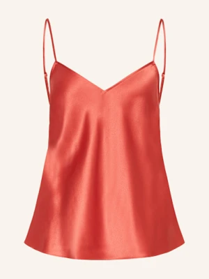 Eres Top Od Piżamy Drink Z Jedwabiu orange