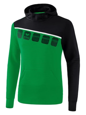 erima Bluza "5-C" w kolorze zielono-czarnym rozmiar: XL