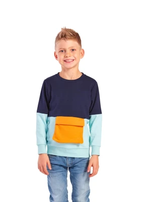 erima Bluza "Leon" w kolorze granatowo-błękitno-pomarańczowym rozmiar: 152