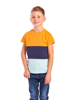 erima Koszulka "Matteo" w kolorze pomarańczowo-granatowym rozmiar: 140