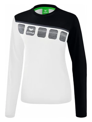 erima Koszulka sportowa "5-C" w kolorze biało-czarnym rozmiar: 40