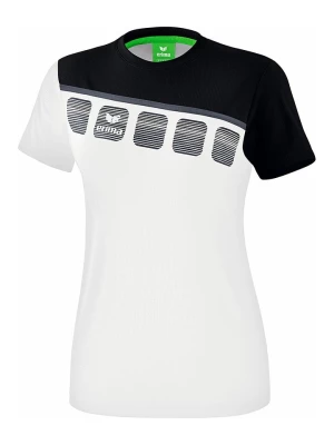 erima Koszulka sportowa "5-C" w kolorze biało-czarnym rozmiar: 38