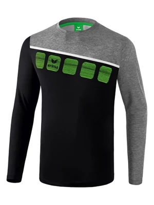 erima Koszulka sportowa "5-C" w kolorze czarno-szarym rozmiar: XL