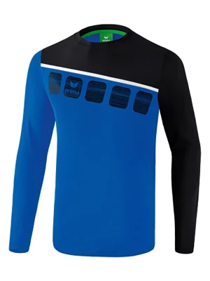 erima Koszulka sportowa "5-C" w kolorze niebiesko-czarnym rozmiar: M