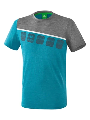 erima Koszulka sportowa "5-C" w kolorze turkusowo-szarym rozmiar: 164