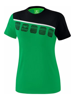 erima Koszulka sportowa "5-C" w kolorze zielono-czarnym rozmiar: 36