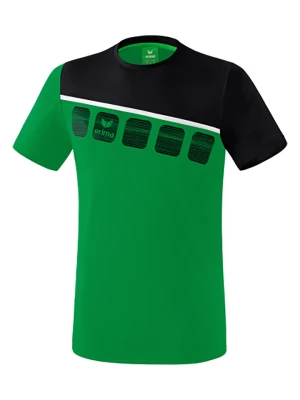 erima Koszulka sportowa "5-C" w kolorze zielono-czarnym rozmiar: L