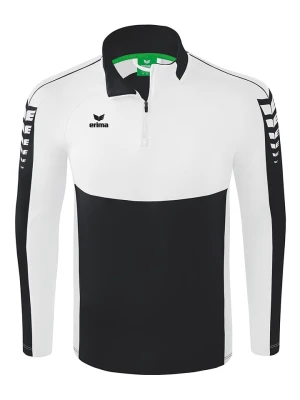 erima Koszulka sportowa "Six Wings" w kolorze czarno-białym rozmiar: XL