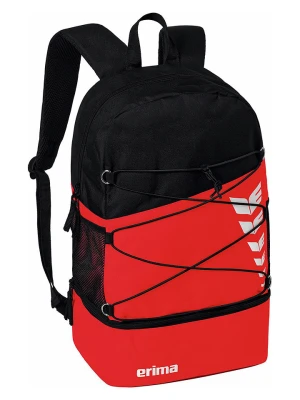 erima Plecak "Six Wings" w kolorze czarno-czerwonym - 30 x 45 x 18 cm rozmiar: onesize