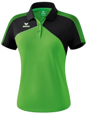 erima Sportowa koszulka polo "Premium One 2.0" w kolorze zielono-czarnym rozmiar: 44