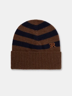 ERMANNO Firenze czapka beanie damska z wełną brązowy