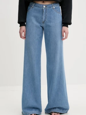 ERMANNO Firenze jeansy wide leg damskie