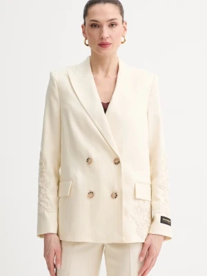 ERMANNO Firenze marynarka dwurzędowa damska z lnu