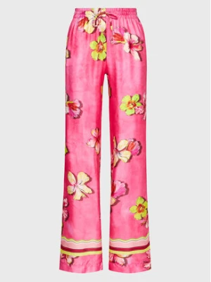 Ermanno Firenze Spodnie materiałowe D42EP054EB9 Różowy Regular Fit