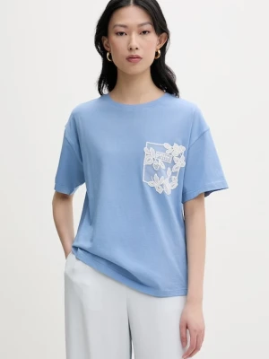 ERMANNO Firenze t-shirt basic damski bawełniany