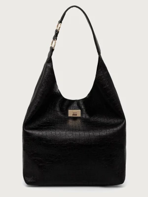 ERMANNO Firenze torebka shopper damska z imitacji skóry czarny