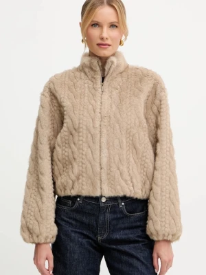 Ermanno Scervino kurtka kolor beżowy przejściowa oversize 57TD030E93